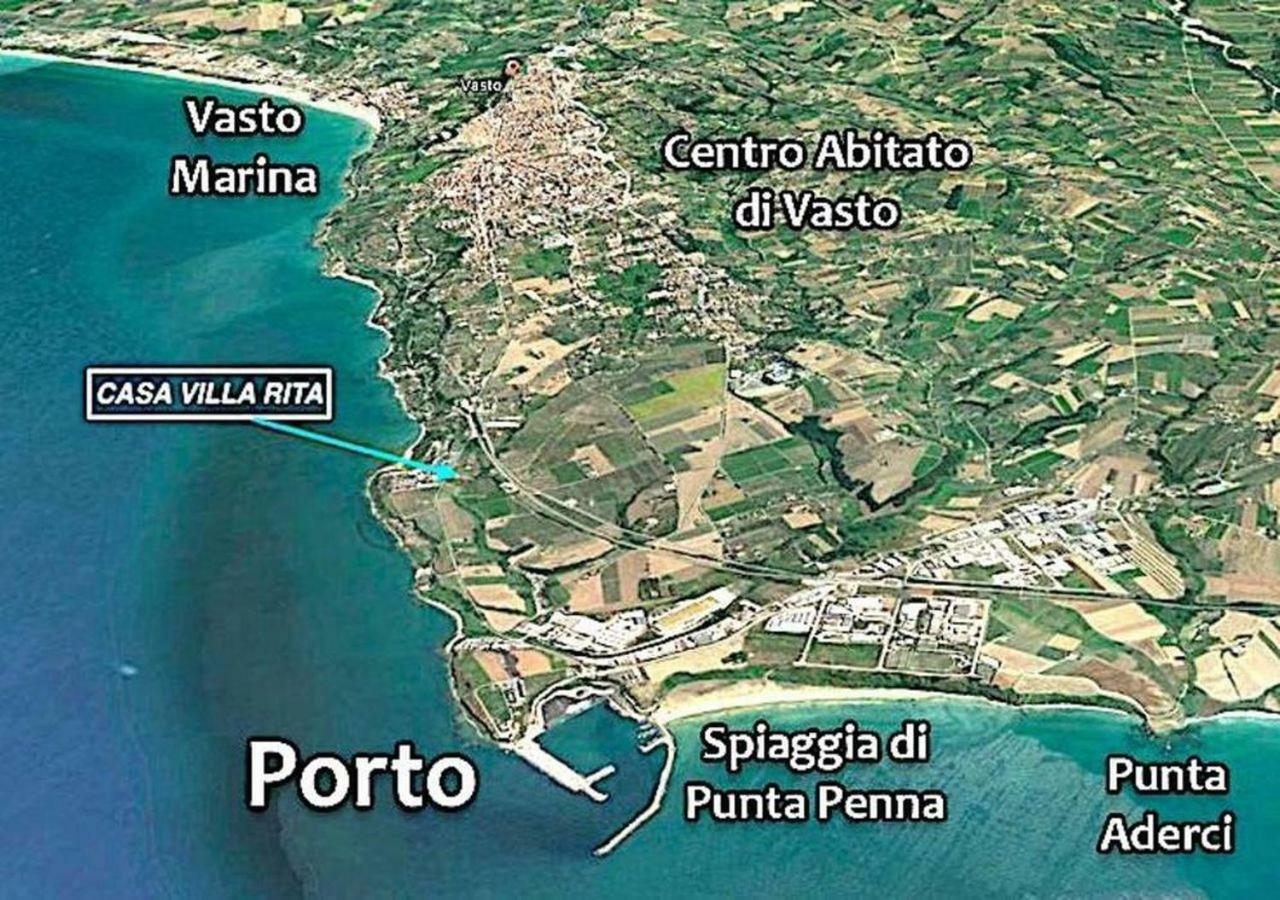 Villa Rita - Casa Vista Mare - Vasto Punta Penna المظهر الخارجي الصورة